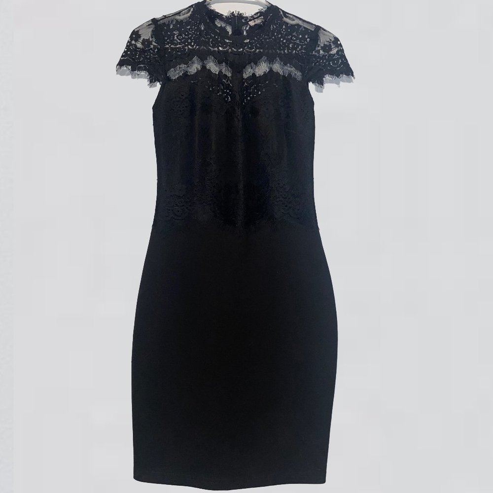 Black Lace Midi Dress